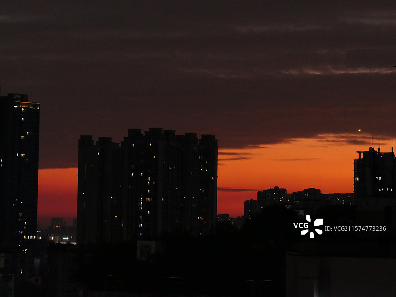 都市日落图片素材
