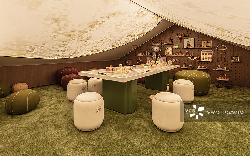 别墅阁楼内景图片素材