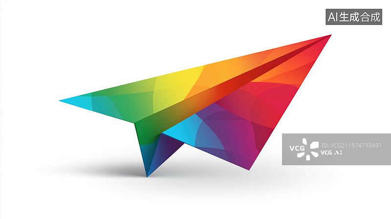 【AI数字艺术】纸飞机图片素材