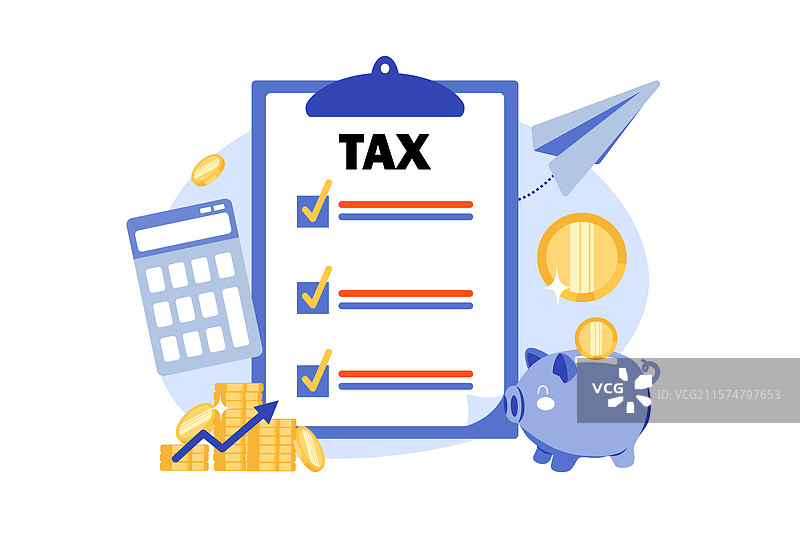 所得税支付概念图片素材