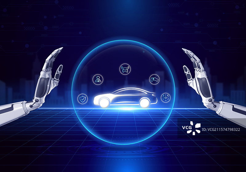 Ai人工智能赋能智能汽车行业图片素材