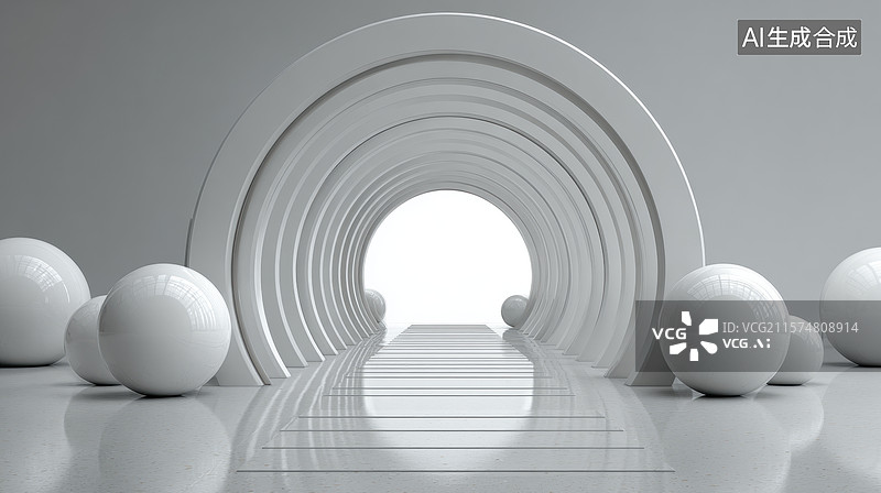 【AI数字艺术】未来之门图片素材