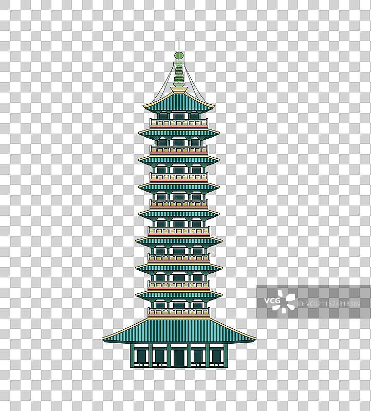 扬州大明寺栖灵塔图片素材