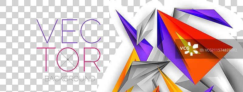 极简几何抽象背景低多边形图片素材