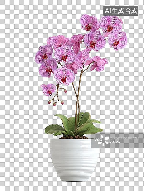 【AI数字艺术】美丽的蝴蝶兰盆栽图片素材