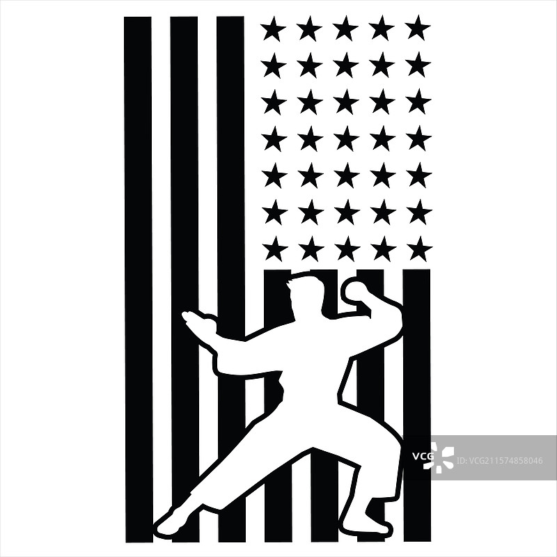 最佳空手道T恤设计图片素材