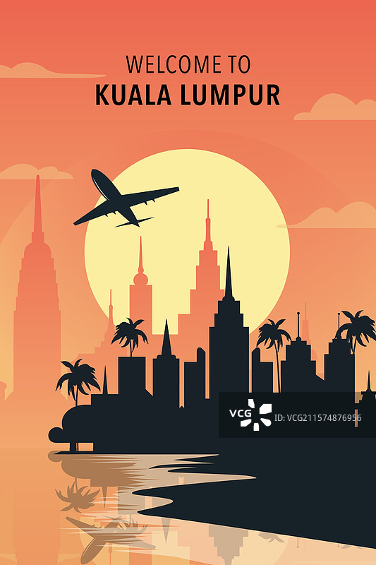 欢迎来到马来西亚吉隆坡复古城市图片素材