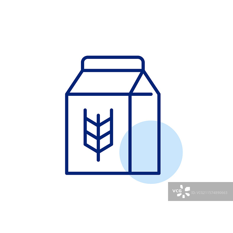 非乳制奶的燕麦或其他谷物产品图片素材