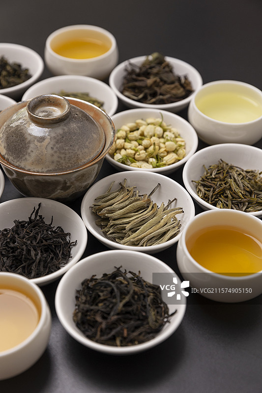 不同种类的茶图片素材