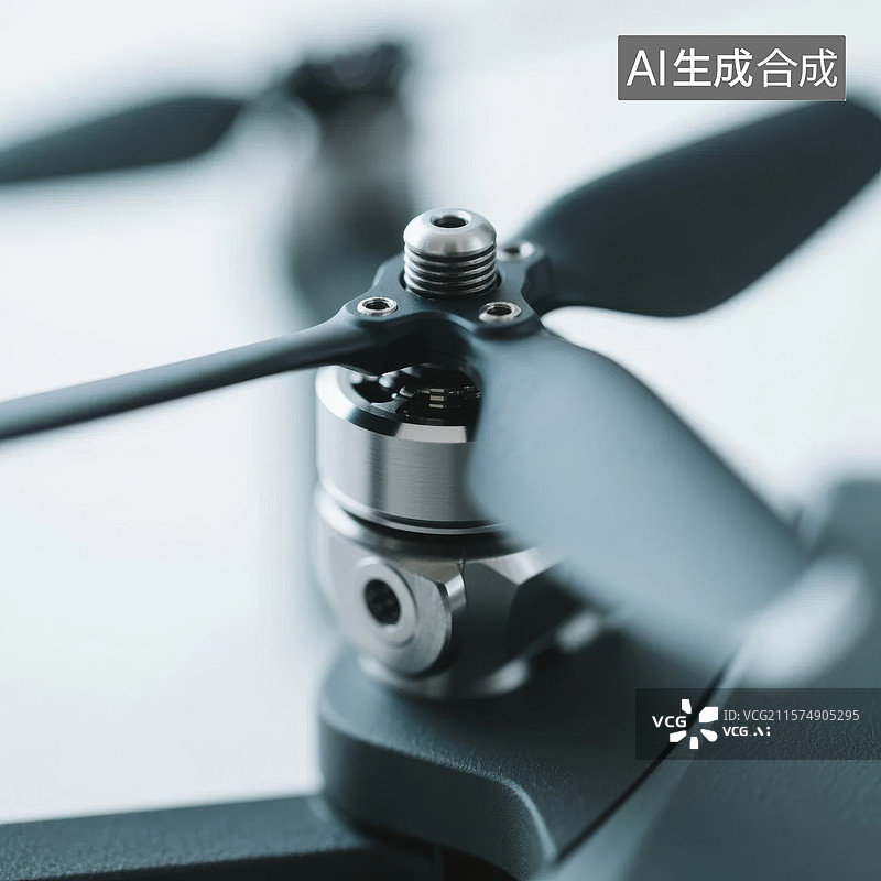 【AI数字艺术】无人机螺旋桨特写图片素材