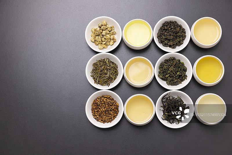 不同种类的茶图片素材
