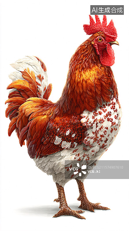 【AI数字艺术】一只漂亮的大公鸡图片素材