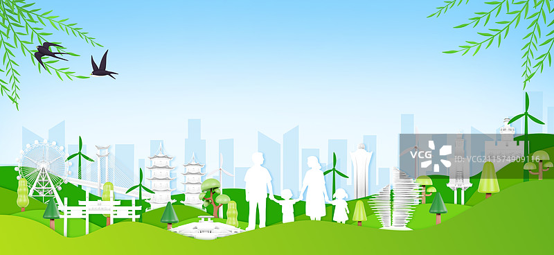 3D立体文明城市插画泉州城市插画图片素材