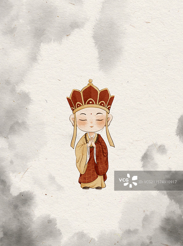 Q版西游人物 唐三藏图片素材