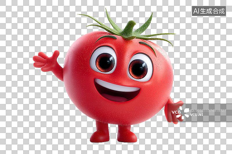 【AI数字艺术】可爱的卡通西红柿图片素材