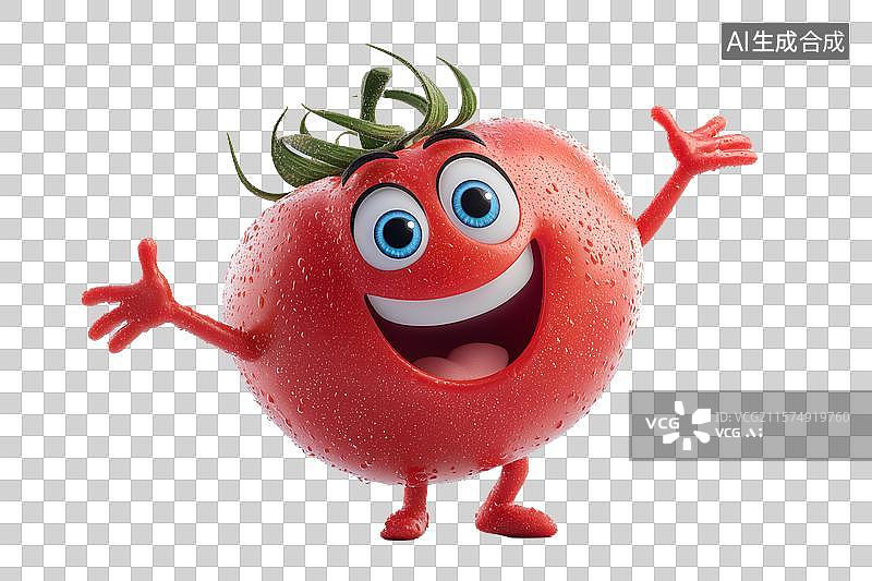 【AI数字艺术】可爱的卡通西红柿图片素材
