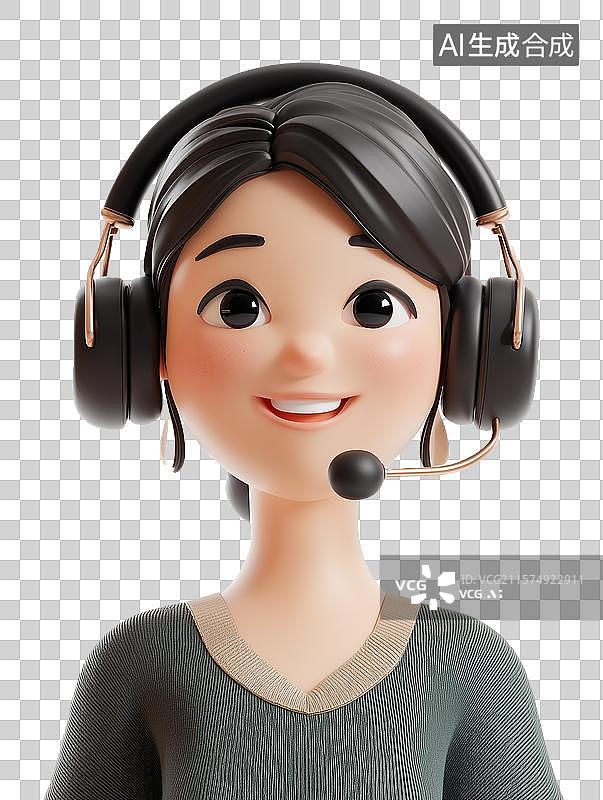 【AI数字艺术】正在直播的播客图片素材