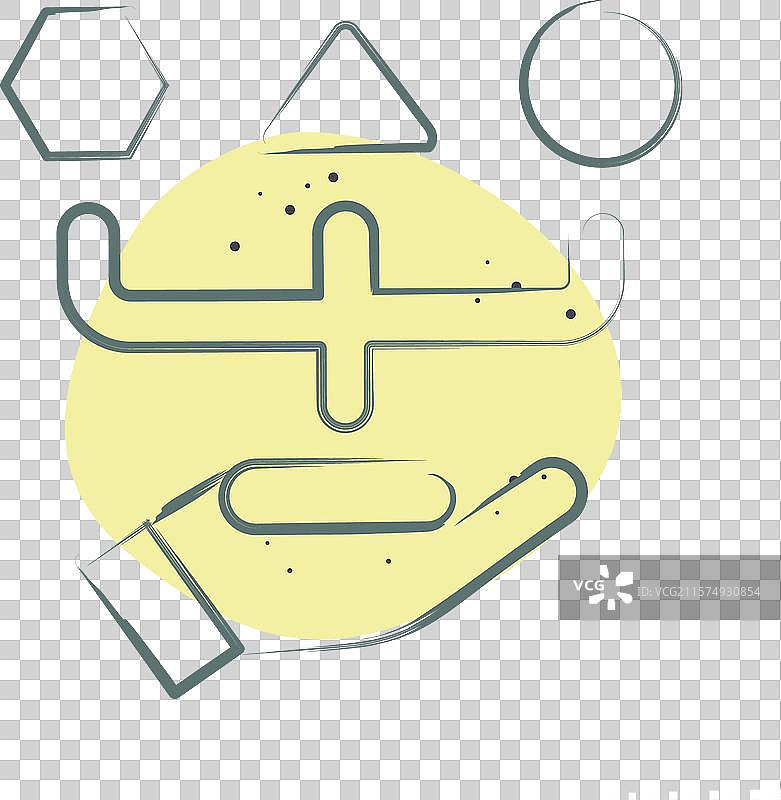 与选择符号颜色相关的图标组合图片素材