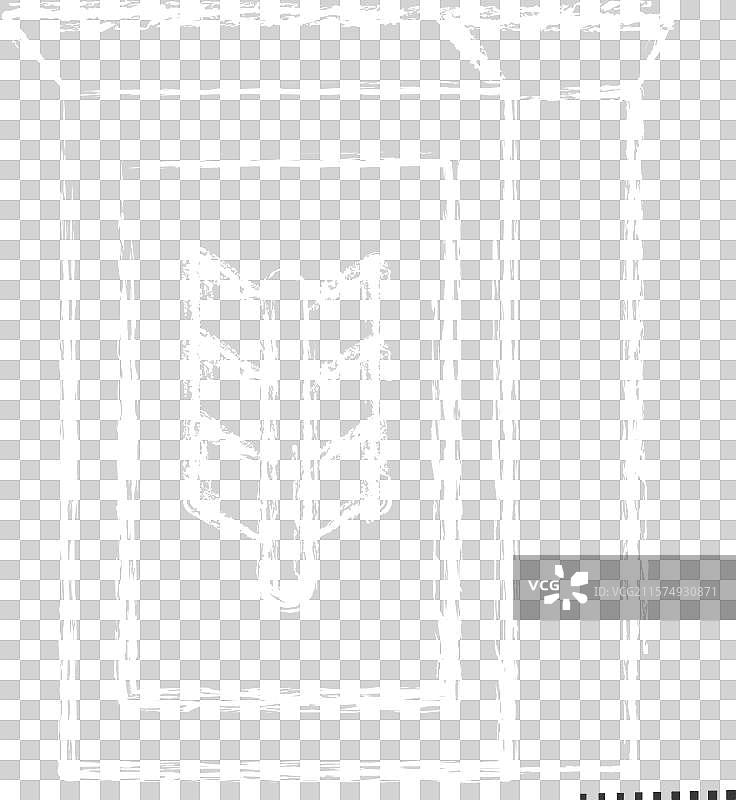 与早餐相关的麦片图标符号 粉笔图片素材