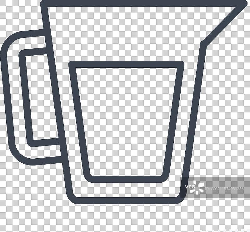 与早餐相关的量杯图标线条图片素材