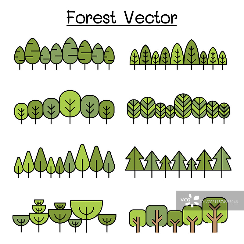 森林图案森林背景风景图片素材