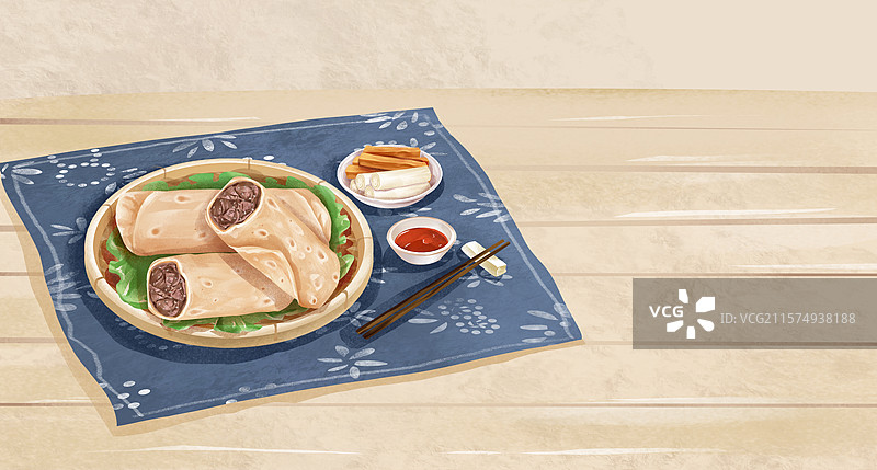 山东省潍坊朝天锅 鲁菜 山东特色小吃美食插画图片素材