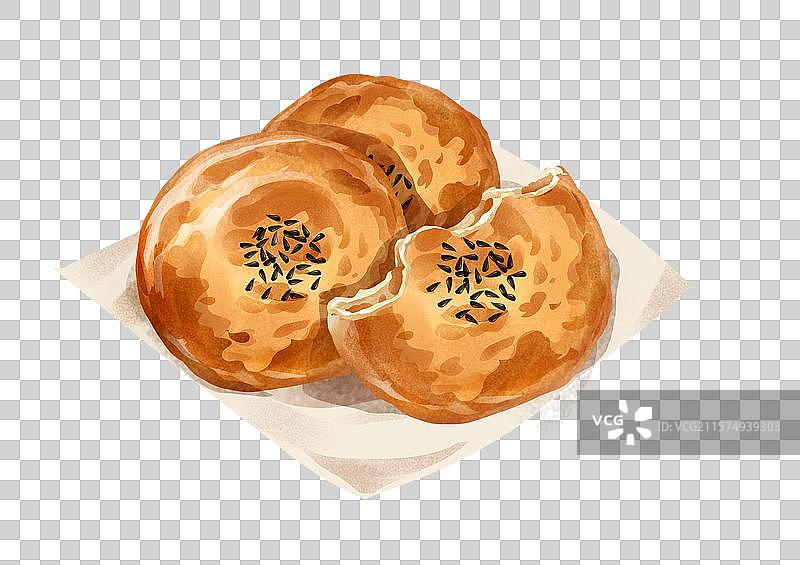 山东省潍坊肉火烧 鲁菜 山东特色小吃美食图片素材