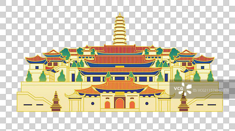 千佛塔图片素材