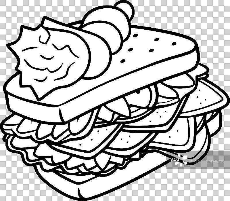 新鲜培根片与香草和香料摆放在一起图片素材