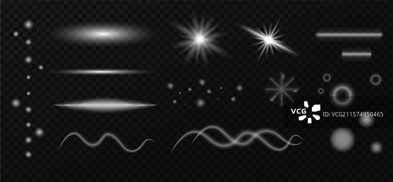 设置白色光效图片素材