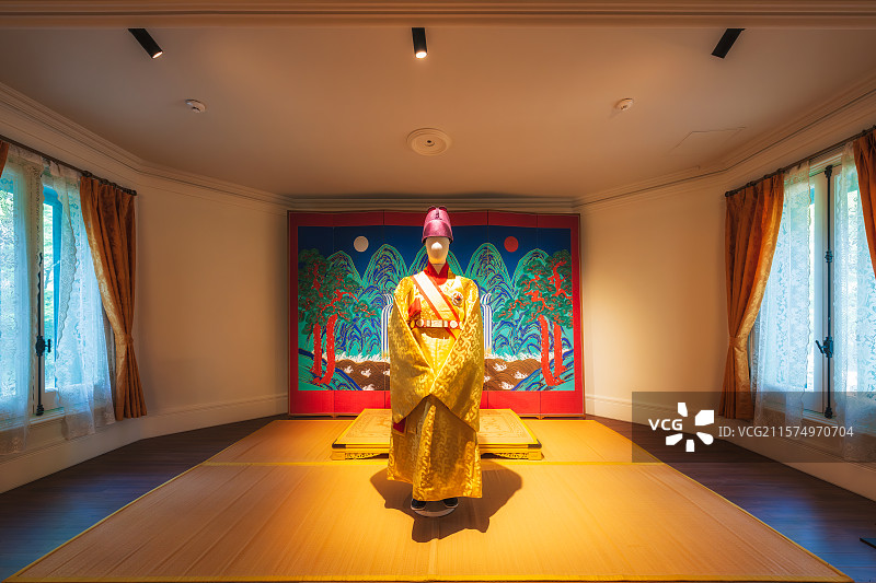 首尔特别市，中区，德寿宫（덕수궁）Deoksugung Palace ，惇德殿，外交接待室历史场景图片素材