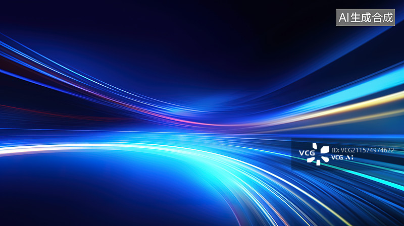 【AI数字艺术】蓝色背景图片素材