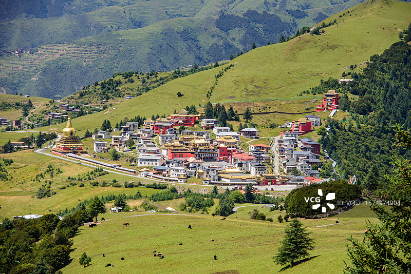 四川阿坝州大藏寺图片素材
