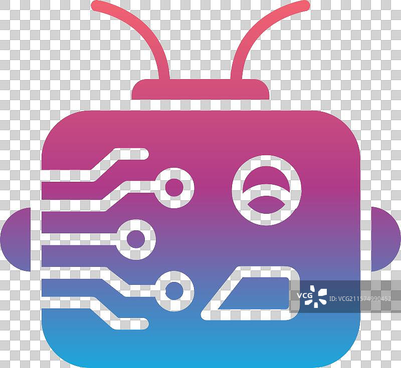 赛博格线条图标设计图片素材