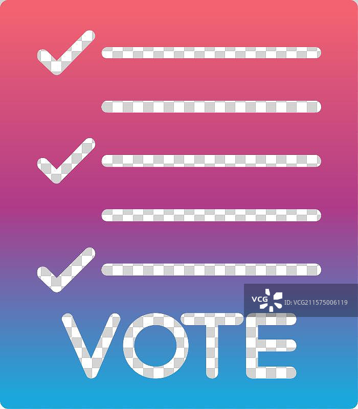 选票图标设计图片素材