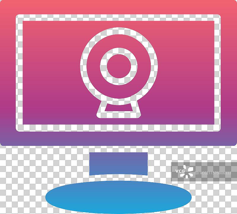 网络摄像头图标设计图片素材