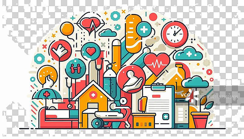 医院寄宿学校物理治疗老年人图片素材