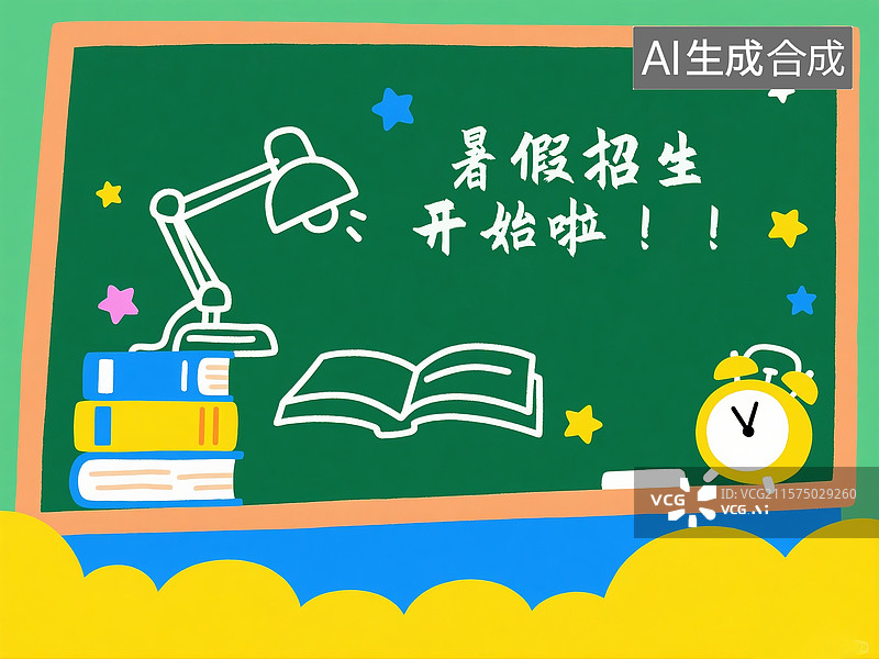 【AI数字艺术】暑假招生培训开始报名图片素材