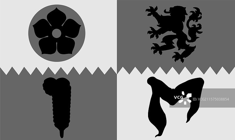 英格兰莱斯特郡的旗帜图片素材