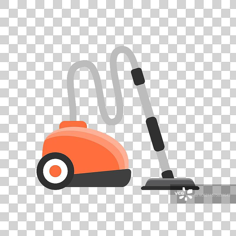 平面风格的吸尘器图标设备图片素材