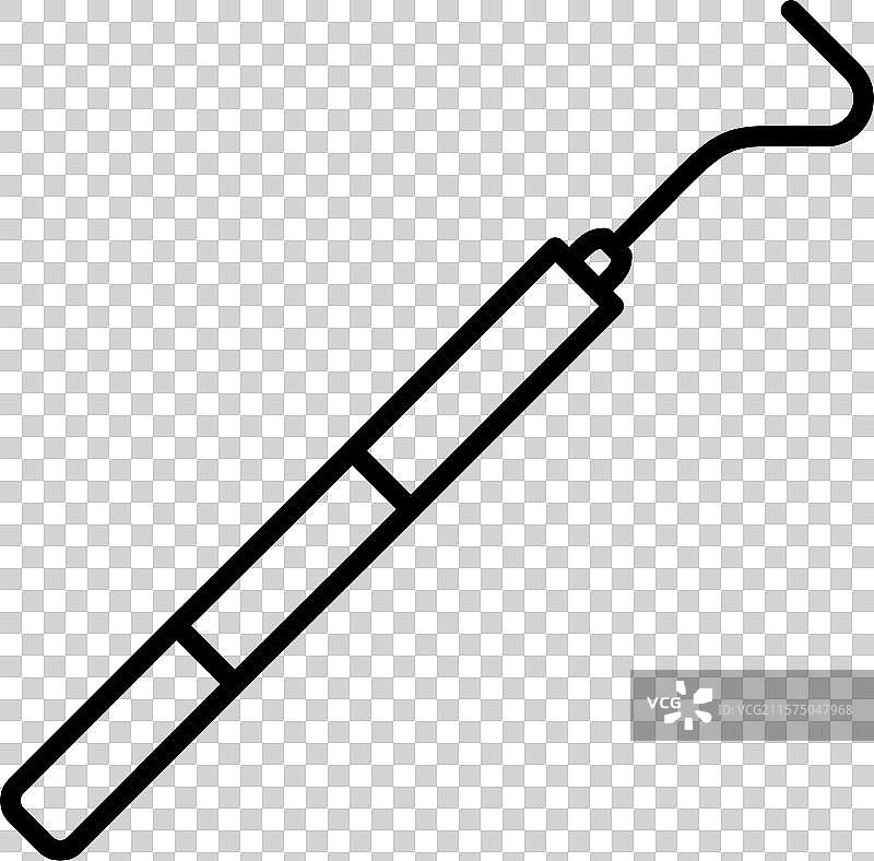 牙科工具图标，适合牙齿护理和卫生使用图片素材