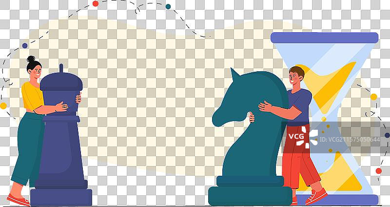 商务战略中的男女人士图片素材