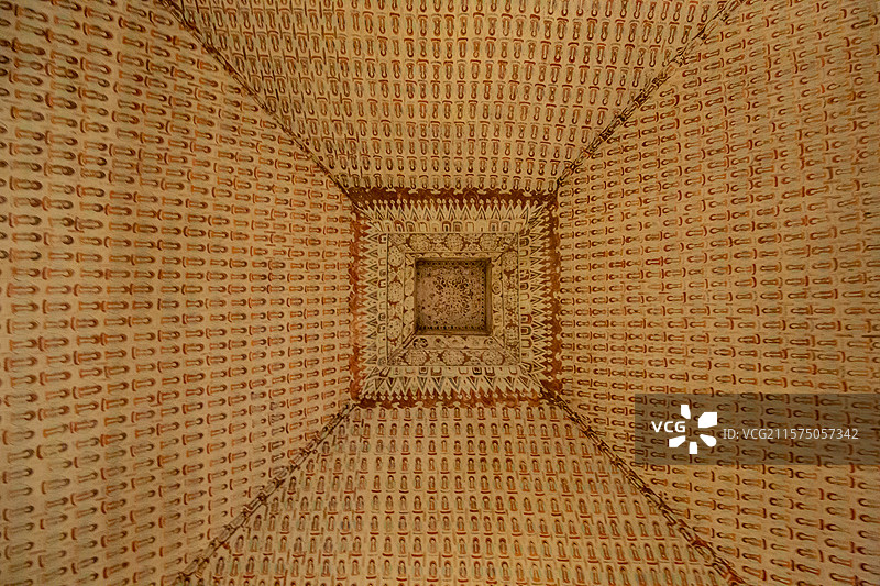 北京展览馆“如是莫高”敦煌艺术大展：莫高窟第45窟【复制，盛唐。此窟为莫高窟唐代代表性洞窟之一】图片素材