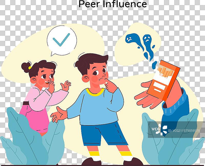 儿童心理学：同伴对孩子的影响图片素材