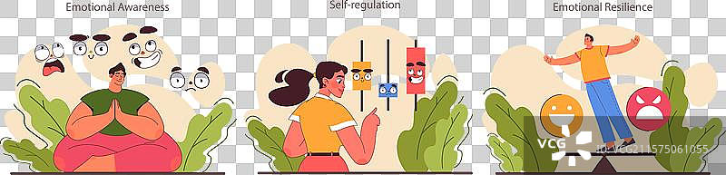 情绪调节设置情感平衡和图片素材