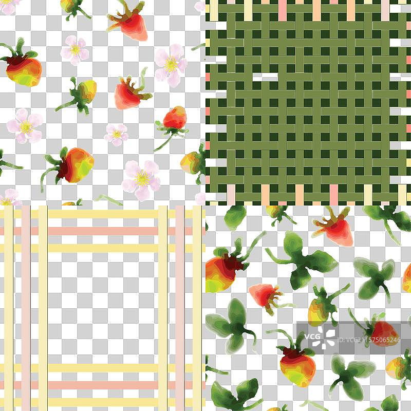 四种性别中立的图案组合图片素材