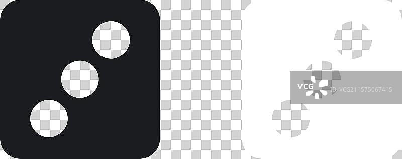 三个骰子图标图片素材