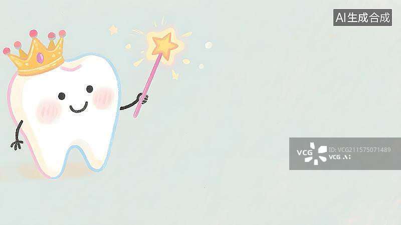 【AI数字艺术】2D卡通居左图片素材