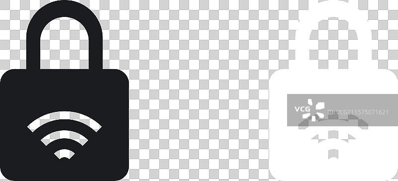 NFC锁图标图片素材