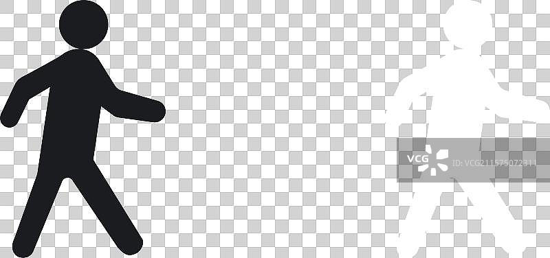 行走的人物图标图片素材